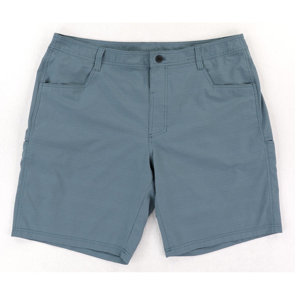 Kuhl Upriser Shorts Mens 38 Blue 9 Inch Hiking Quick Dry Pockets Trail Outdoor